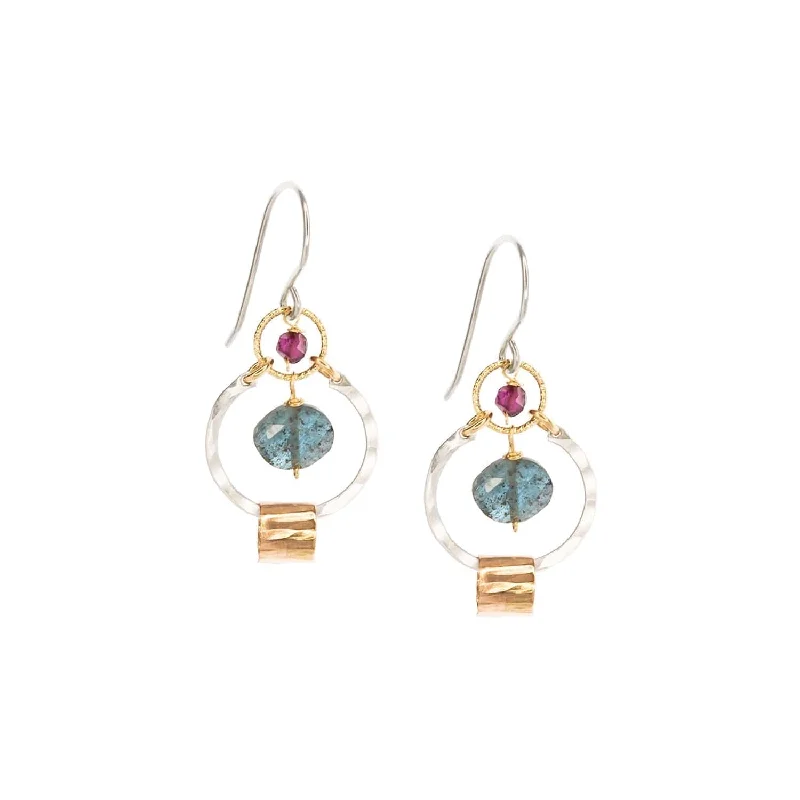 Sparkling Stud Earrings For Evening Glam-Kyanite Dusk Earrings