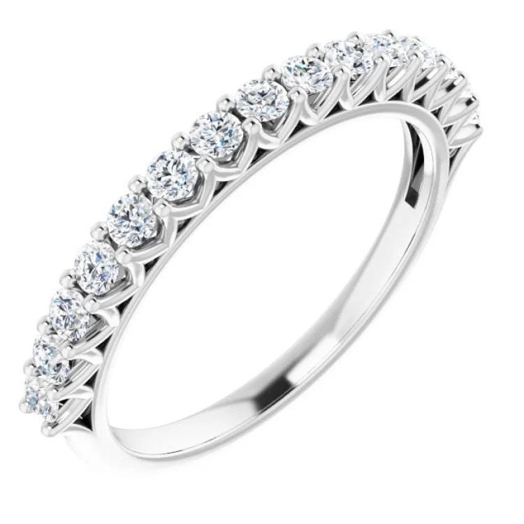 Simple Engagement Rings For Subtle Glam-Platinum 1/2 CTW Lab-Grown Diamond Anniversary Band