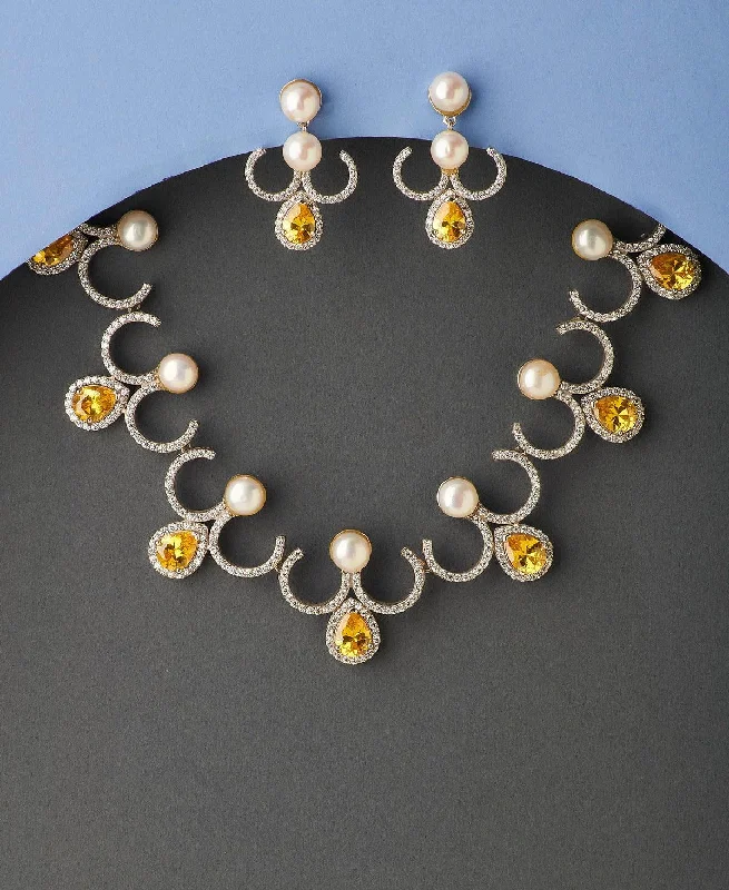 Ravishing Real Pearl Necklace Set