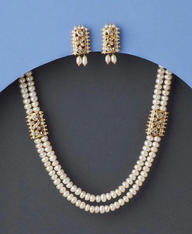 Ravishing Real Pearl Necklace Set