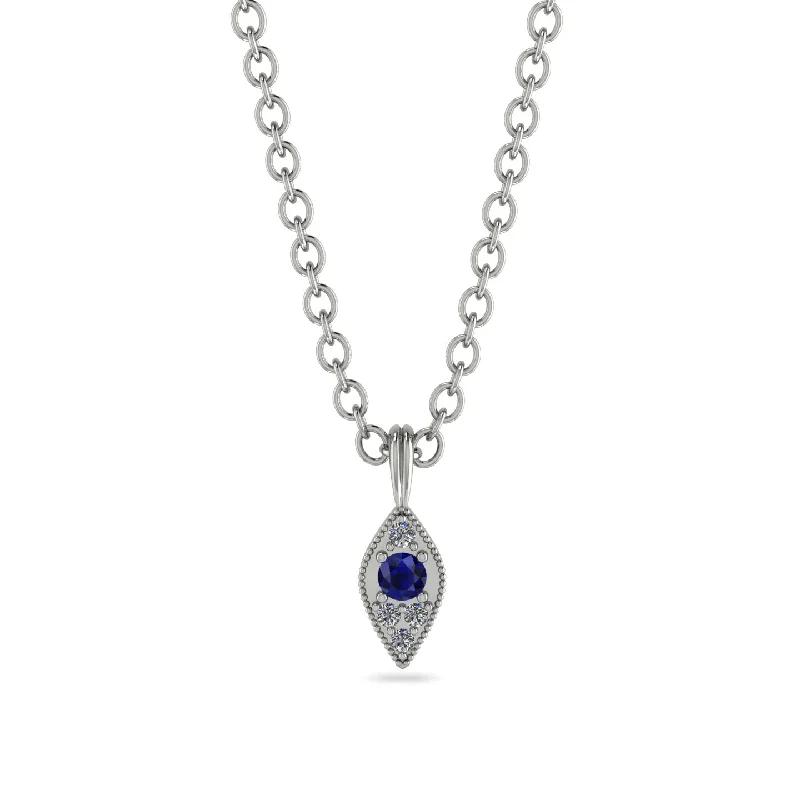 Milgrain Diamond Necklace - Jessie No. 15