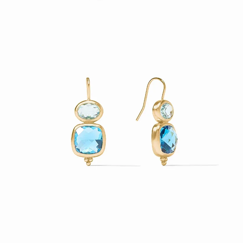 Exclusive Earrings For Fine Jewelry Lovers-Kaleidoscope Bahamian Blue Earrings