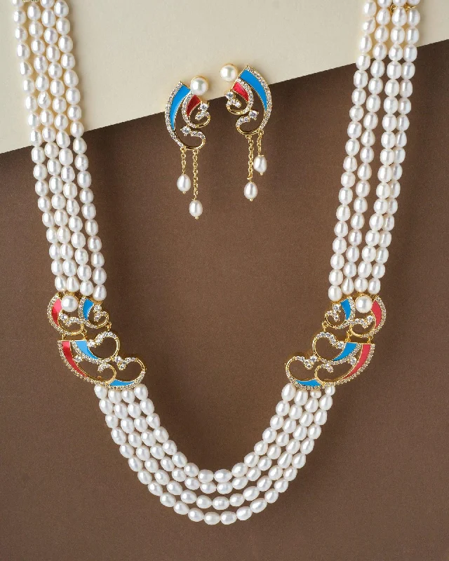 Ravishing Pearl Necklace Set