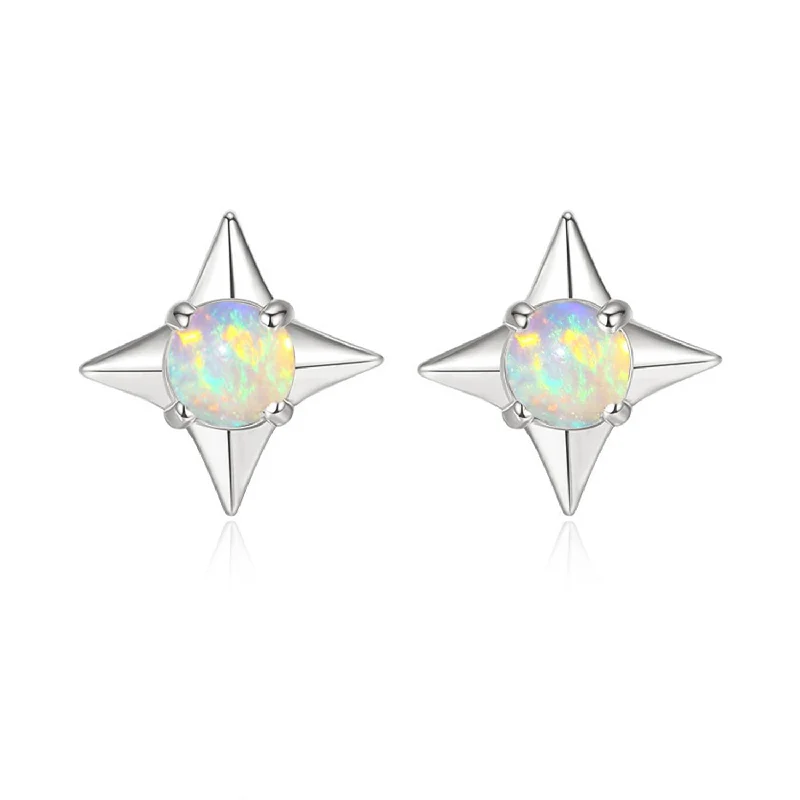 Colorful Earrings For Summer Fashion-North Star Opal Earrings