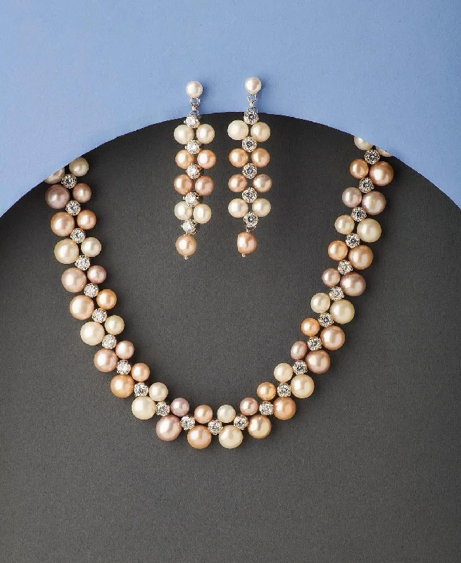 Gorgeous Real Pearl Necklace Set