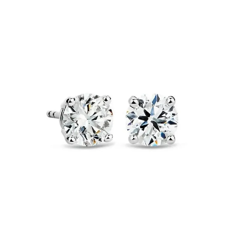 Modern Earrings For Sleek Fashion-Natural Brilliant Cut Diamond Stud Earrings