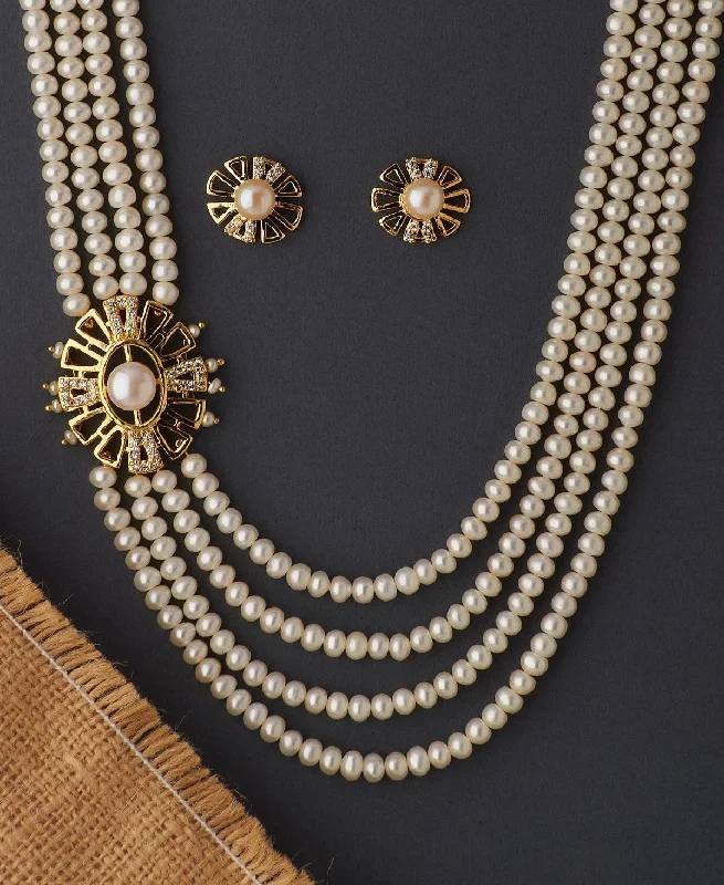 Ravishing Real Pearl Necklace Set