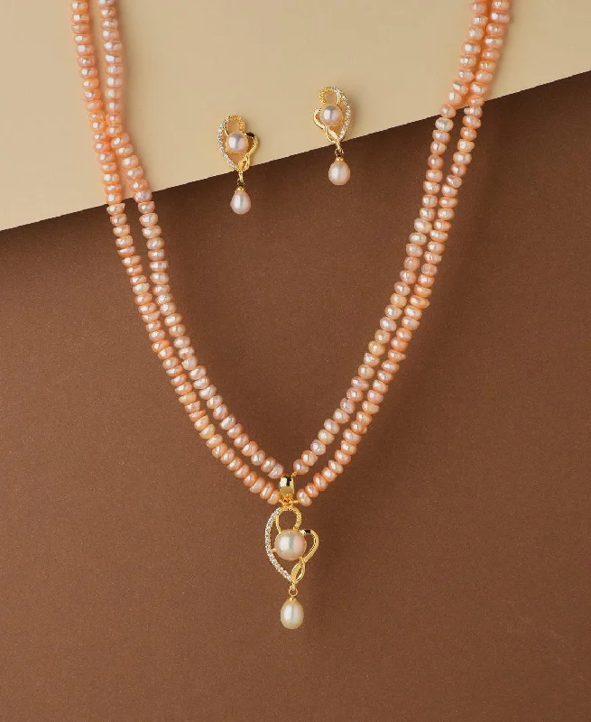 Pretty Real Pearl Necklace Set