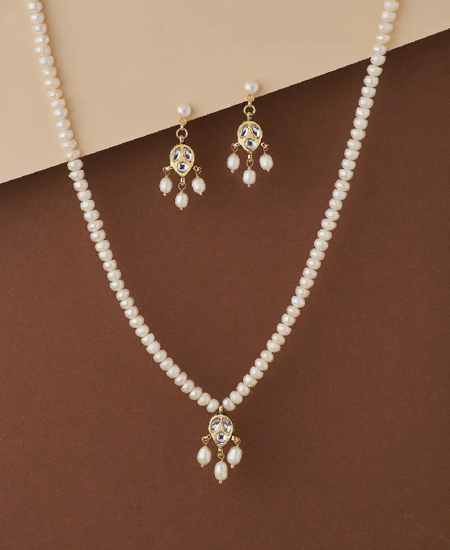 Pretty Real Pearl Necklace Set