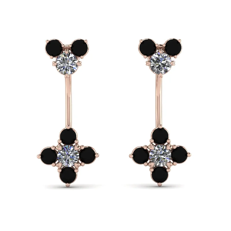 Luxury Handmade Earrings For Exclusive Style-Hanging Diamond Compass Earrings - Brittany No. 32