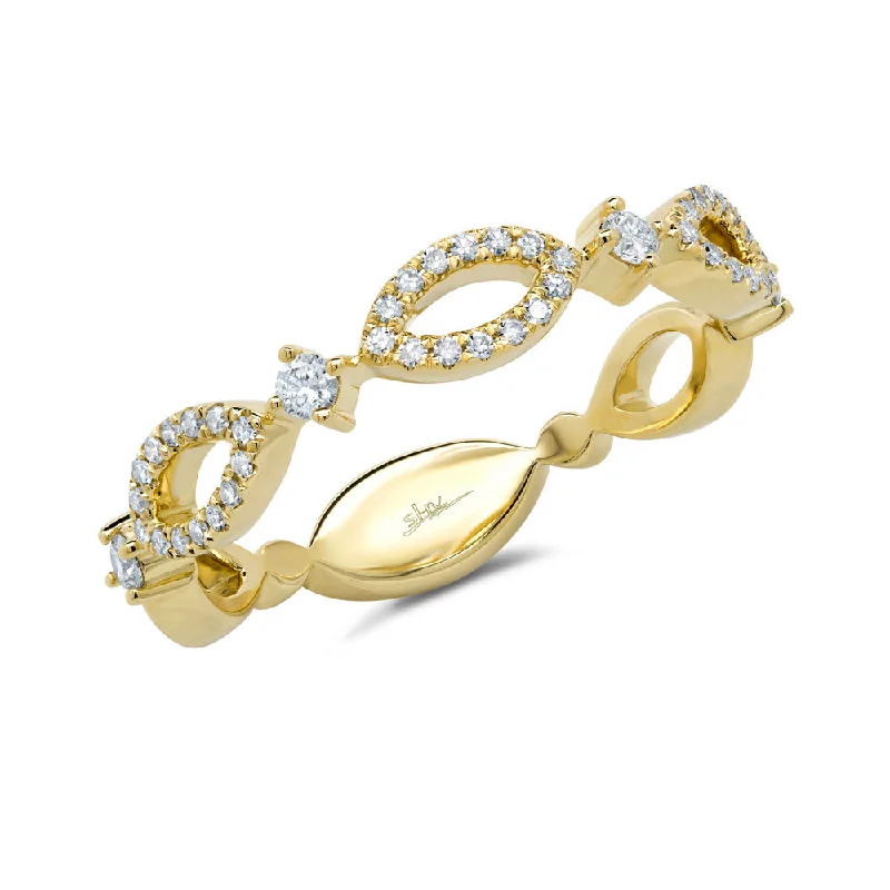 Timeless Wedding Rings For Classic Brides-Yellow Gold Pave Diamond Ring