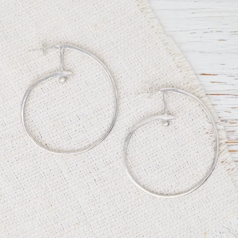 Artistic Dangle Earrings For Casual Outfits-Large Hoop Earrings