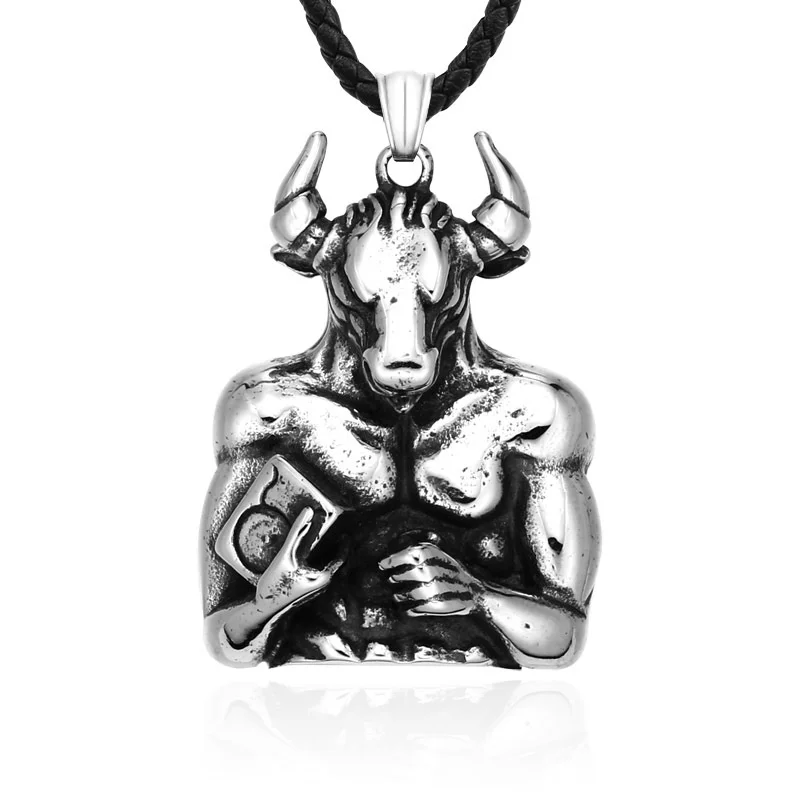 Men's Punk Minotaur Necklace