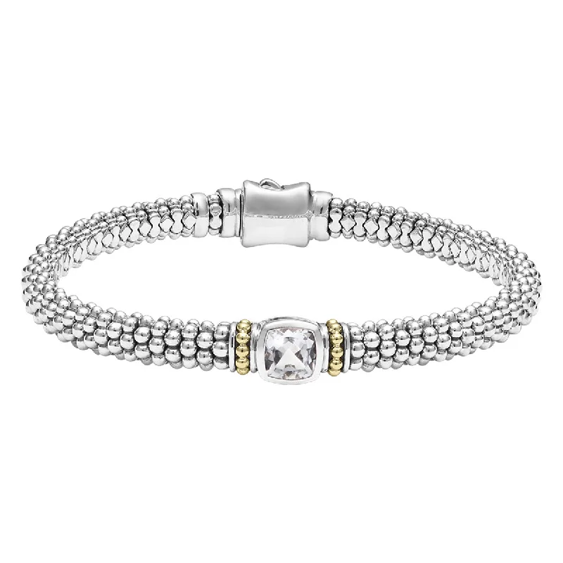 Sparkling Crystal Tennis Bracelets For Timeless Glam-White Topaz Caviar Bracelet