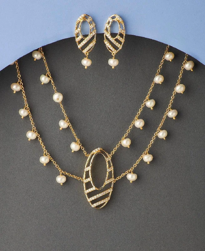 Fasionable Real Pearl Necklace Set